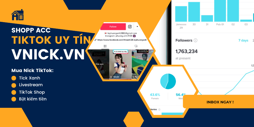 Shop bán acc TikTok